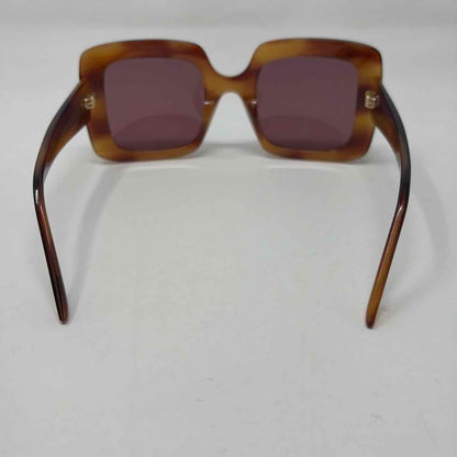 Pre-Owned Gucci Tortoise Plastic Designer Sunglasses