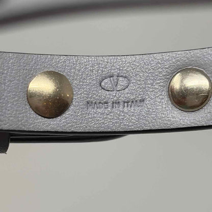Pre-Owned Valentino Grey Leather Designer Jewelry