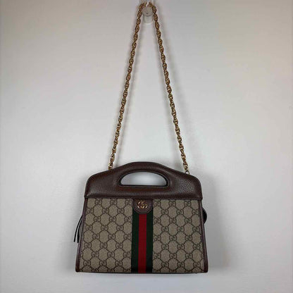 Pre-Owned Gucci Monogram Canvas Designer Handbag