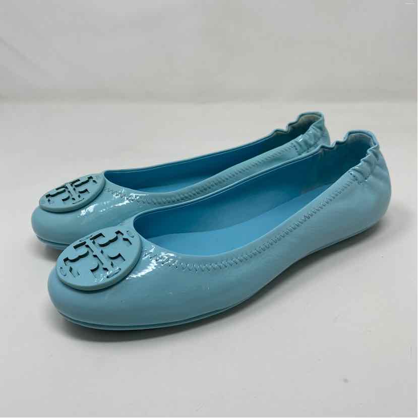 Pre-Owned Shoe Size 6.5 Tory Burch Light Blue Flats