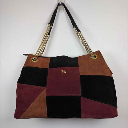 Pre-Owned Emma Fox Purple Multi Suede Handbag
