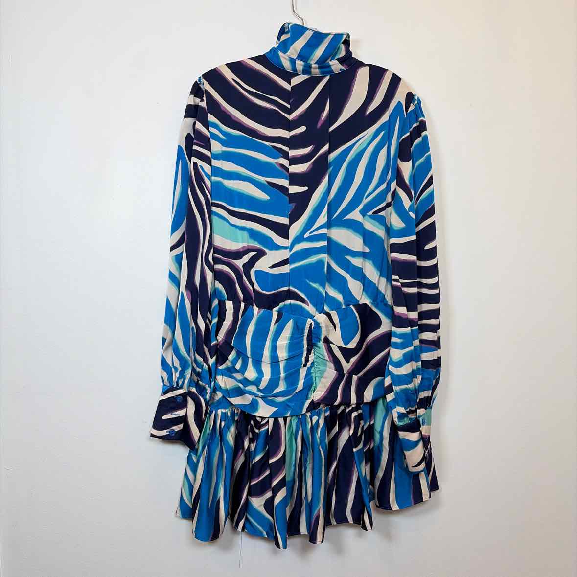 Pre-Owned Size L Lilly's Kloset Blue Multi Casual Dress