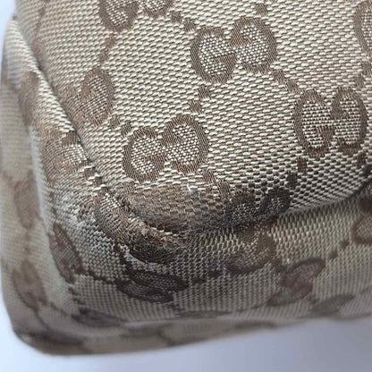 Pre-Owned Gucci Tan Fabric Designer Handbag