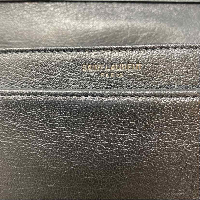 Pre-Owned Saint Laurent Black Leather Designer Handbag
