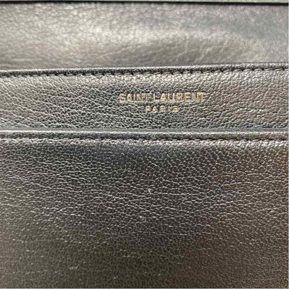 Pre-Owned Saint Laurent Black Leather Designer Handbag