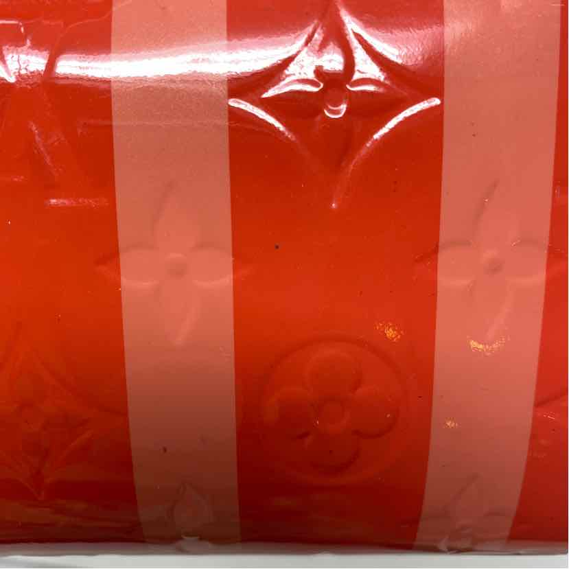 Pre-Owned Louis Vuitton Stripe Multi Patent Designer Wallet