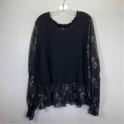 Pre-Owned Size 2X Anthropologie Black Sweater