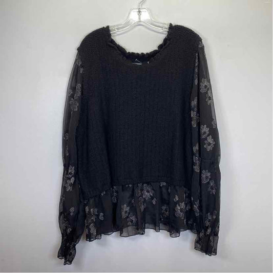 Pre-Owned Size 2X Anthropologie Black Sweater