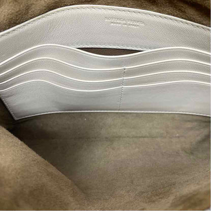 Pre-Owned Bottega Veneta Black/White Leather Designer Handbag