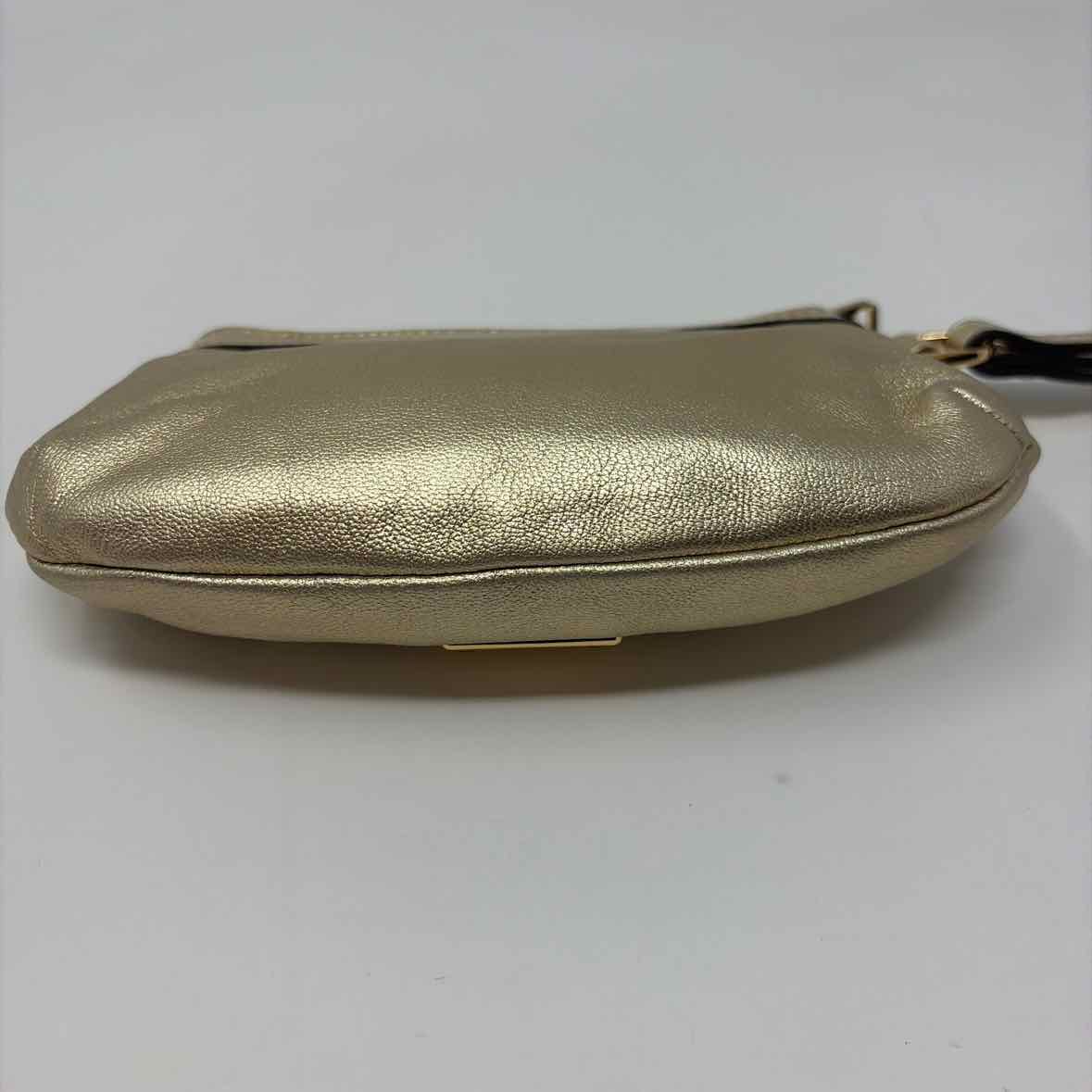 Pre-Owned Lauren by Ralph Lauren Gold Leather Wristlet