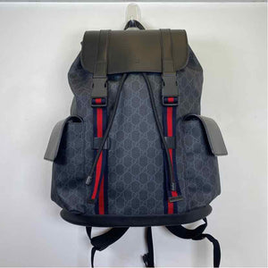 Pre-Owned Gucci Black Canvas Designer Handbag