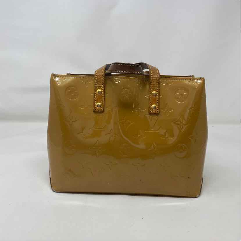 Pre-Owned Louis Vuitton Tan Patent Designer Handbag