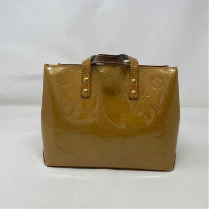 Pre-Owned Louis Vuitton Tan Patent Designer Handbag
