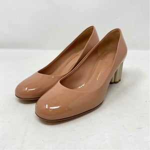 Pre-Owned Salvatore Ferragamo nude Patent Shoe Size 6 Designer Shoes