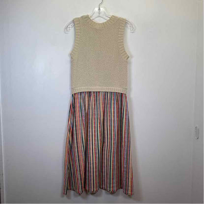 Pre-Owned Size S ZARA Tan Multi Casual Dress