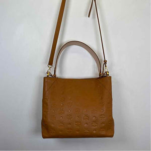 Pre-Owned MCM Cognac Leather Designer Handbag