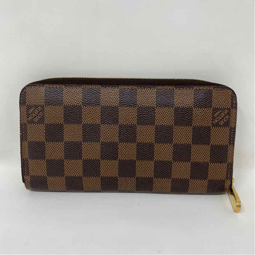 Pre-Owned Louis Vuitton Damier Eben Canvas Designer Wallet