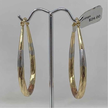 Tri Metal Metal Earrings