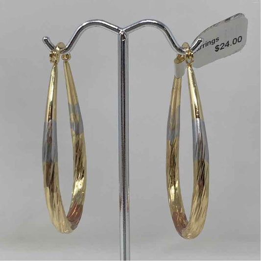 Tri Metal Metal Earrings