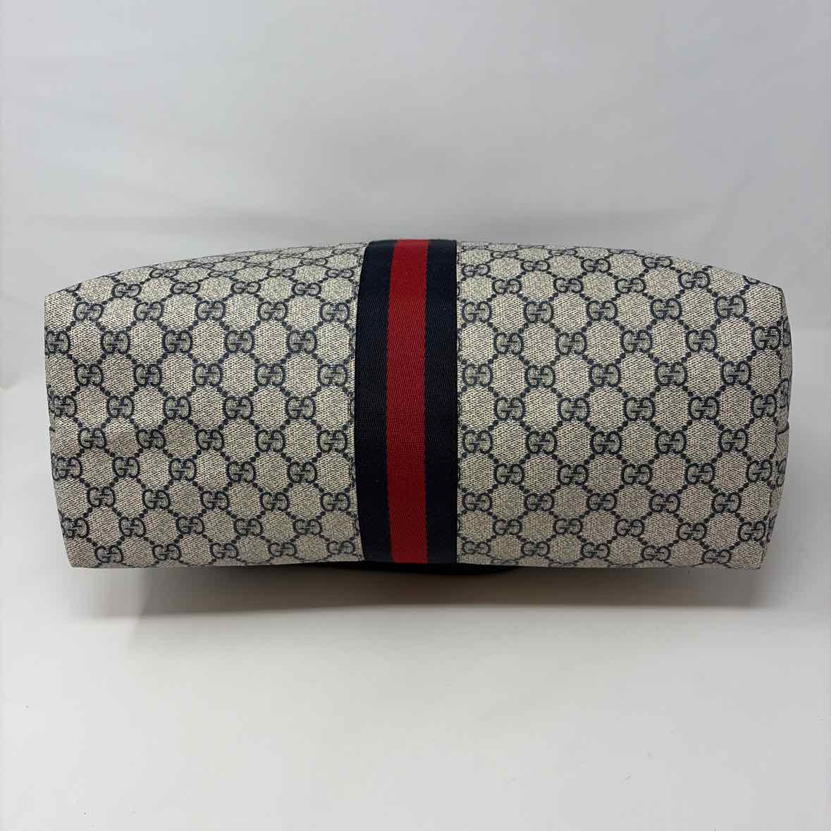 Pre-Owned Gucci Navy Canvas Designer Handbag
