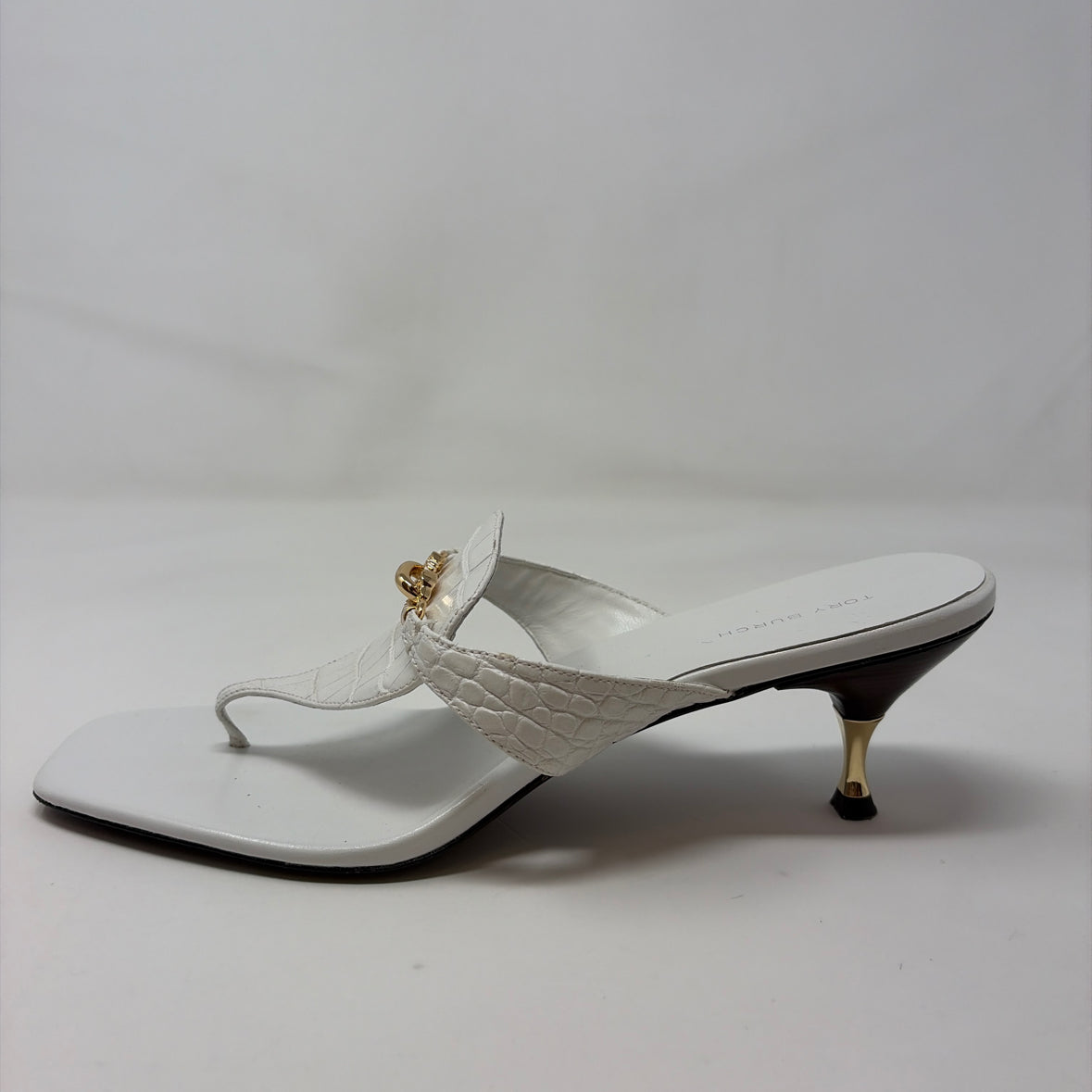 Pre-Owned Shoe Size 10 Tory Burch White Heels