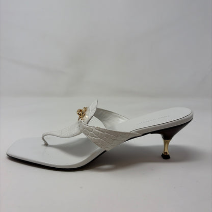 Pre-Owned Shoe Size 10 Tory Burch White Heels