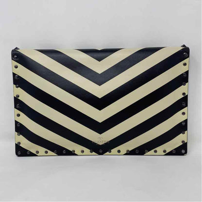 Pre-Owned Valentino Striped Leather Designer Handbag