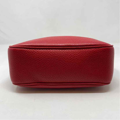 Pre-Owned Gucci Red Leather Designer Handbag