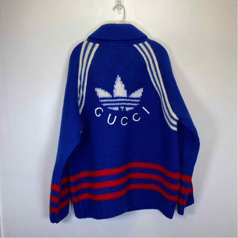 Pre-Owned Gucci Blue Knit Women Size XXXL Designer Clothes