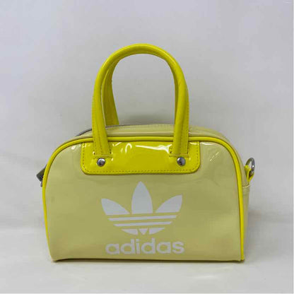 Pre-Owned Adidas Yellow Vinyl Handbag