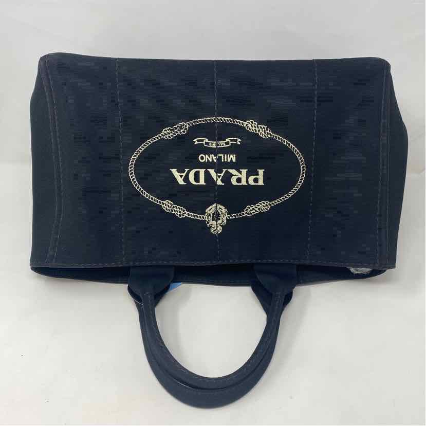 Pre-Owned Prada Black Canvas Designer Handbag