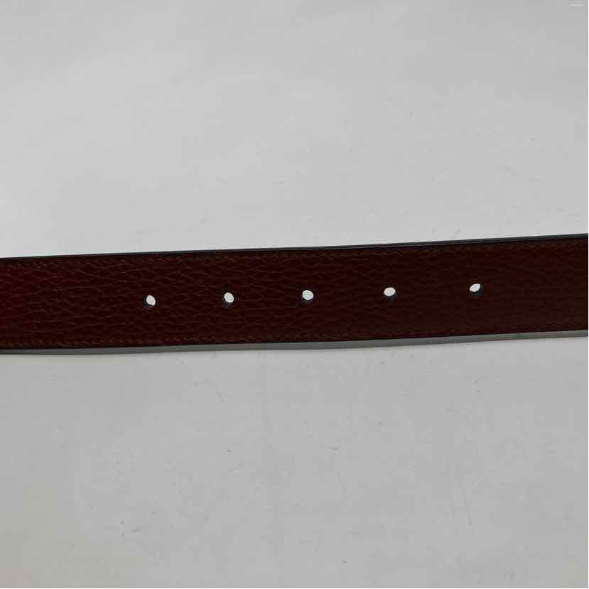 Pre-Owned Gucci Burgundy Leather Designer Belt
