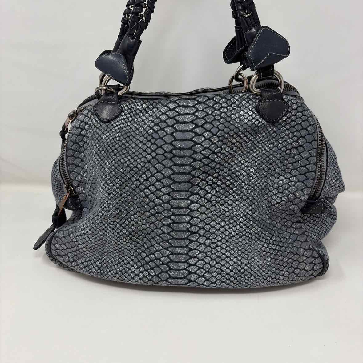 Pre-Owned Giorgio Brato Blue Leather Handbag