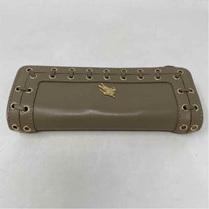 Pre-Owned Burberry Taupe Leather Designer Wallet