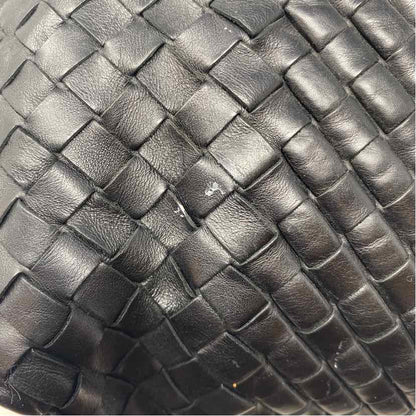 Pre-Owned Bottega Veneta Black Leather Designer Handbag