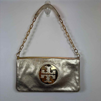 Pre-Owned Tory Burch Gold Leather Handbag