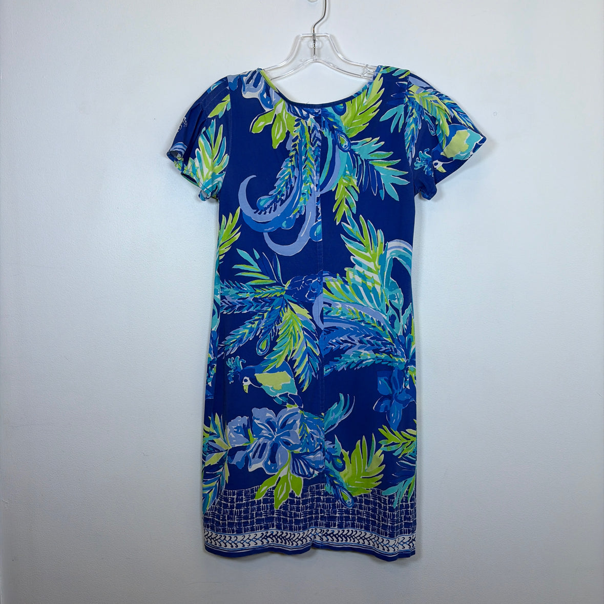 Pre-Owned Size XS Lilly Pulitzer Blue/Green Casual Dress