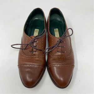 Pre-Owned Gucci Brown Leather Shoe Size 8 Designer Shoes