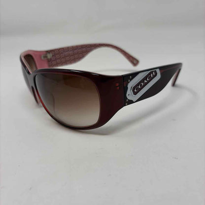Pre-Owned Coach Red Acrylic Sunglasses