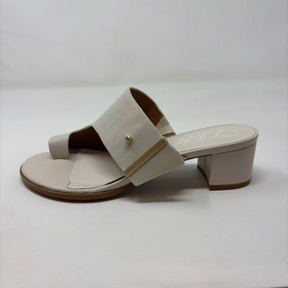 Pre-Owned Shoe Size 7 Calvin Klein Cream Heels