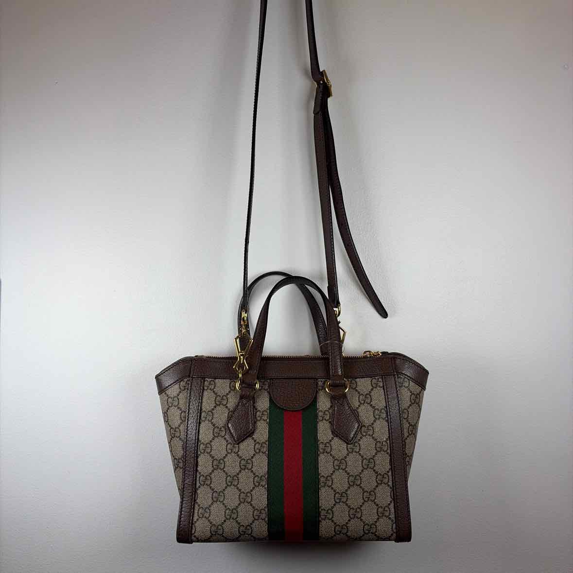 Pre-Owned Gucci Monogram Canvas Designer Handbag