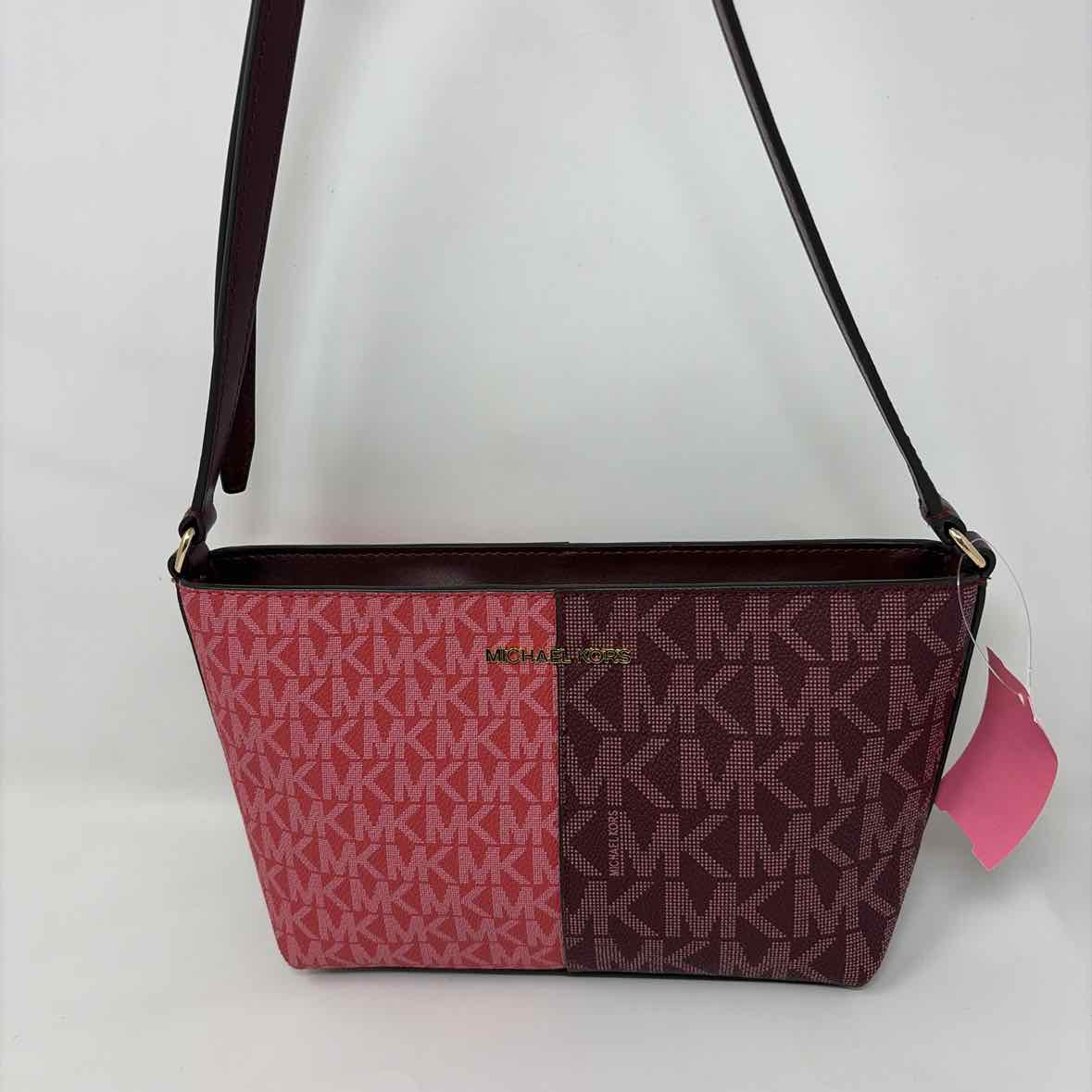 Pre-Owned Michael Kors Red Multi Coated Canvas Handbag