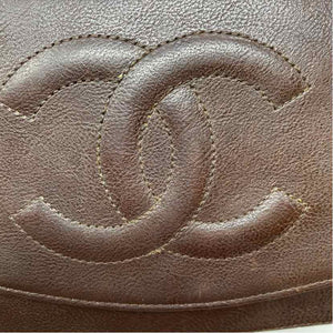 Pre-Owned Chanel Brown Leather Designer Handbag