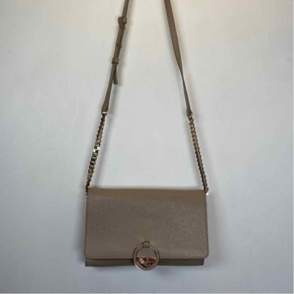 Pre-Owned Versace Collection Taupe Leather Handbag