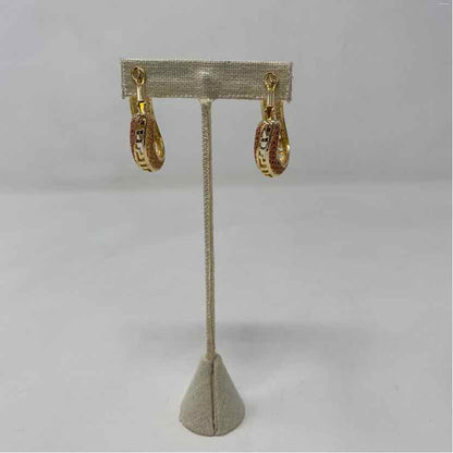 Tri Metal Metal Earrings