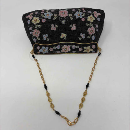 Pre-Owned Denise Francelle Black Multi Beaded Handbag