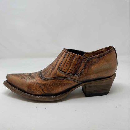 Pre-Owned Shoe Size 9 Freebird Bronze Booties