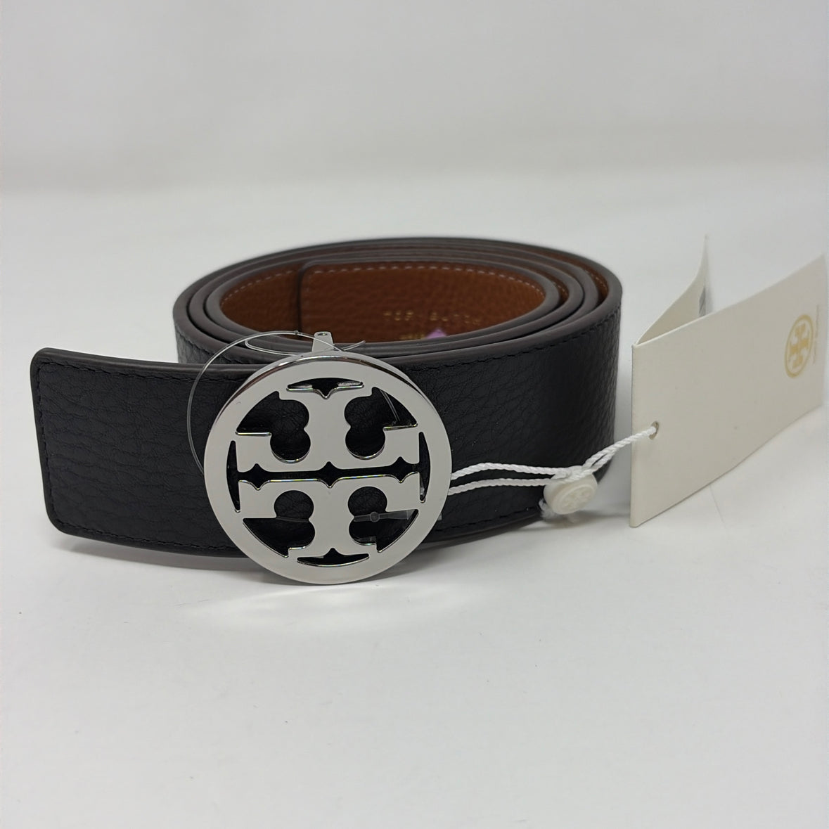 Pre-Owned Tory Burch Black Leather Belt