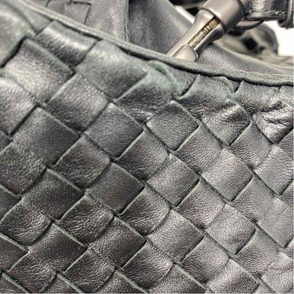 Pre-Owned Bottega Veneta Black Leather Designer Handbag