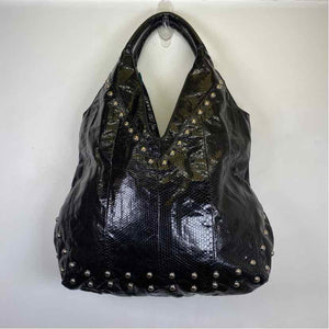 Pre-Owned Nin Raye Black Snake Handbag